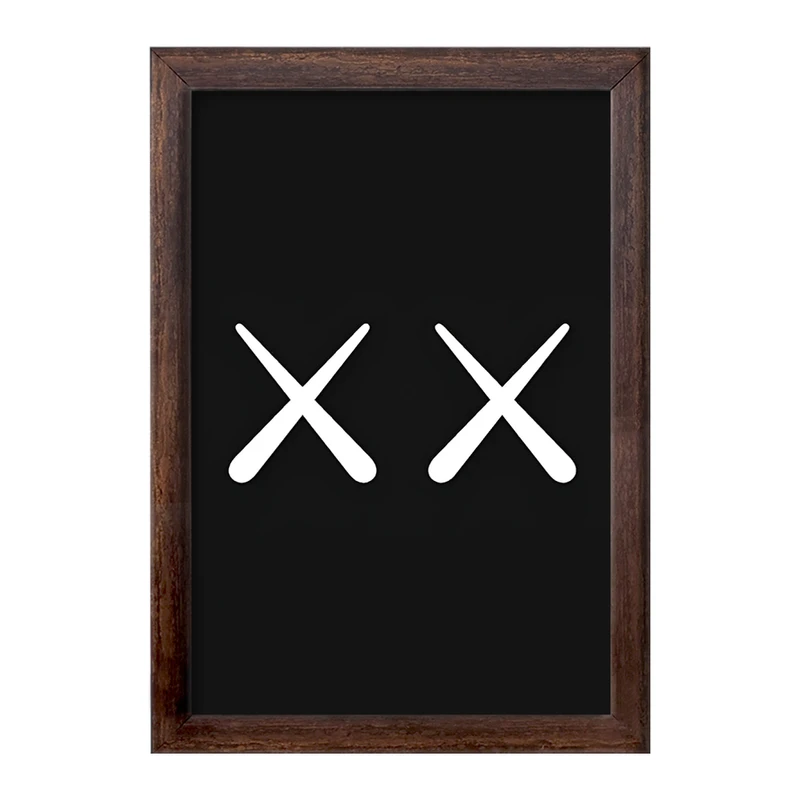 تابلو خندالو طرح عروسک کاز (kaws) کد F4005