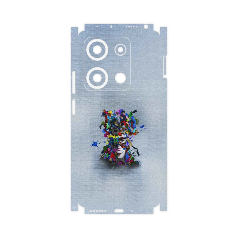 برچسب پوششی ماهوت مدل Collage of surreal Portrait of Women 4-FullSkin مناسب برای گوشی موبایل شیائومی Redmi Note 14S