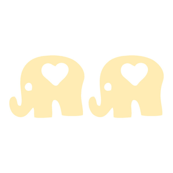 گوشواره طلا 18 عیار زنانه عدنان مدل فیل QL73