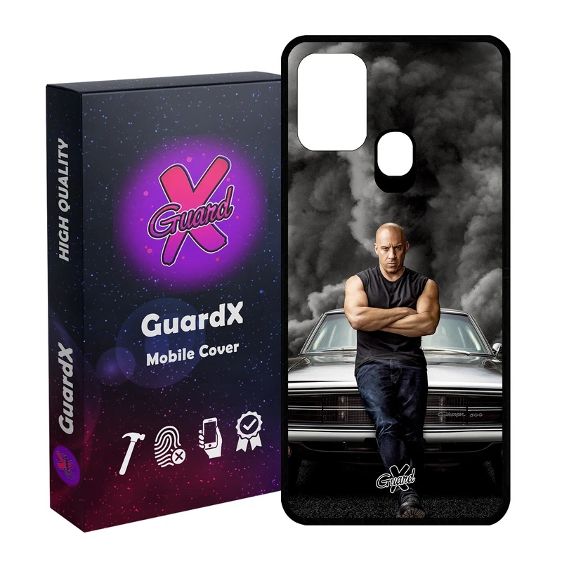 کاور گارد ایکس طرح Vin Diesel مدل Glass10183 مناسب برای گوشی موبایل سامسونگ Galaxy M31 / M31 Prime / F41
