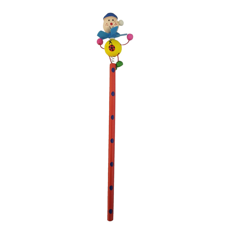 مداد مشکی مدل عروسکی کد 20 به همراه سرمدادی
