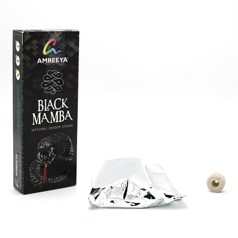 عود آمریا مدل NATURAL DHOOP BLACK MAMBA