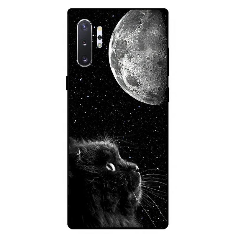 کاور مگافون طرح گربه مدل 1882 مناسب برای گوشی موبایل سامسونگ Galaxy Note 10 Plus      