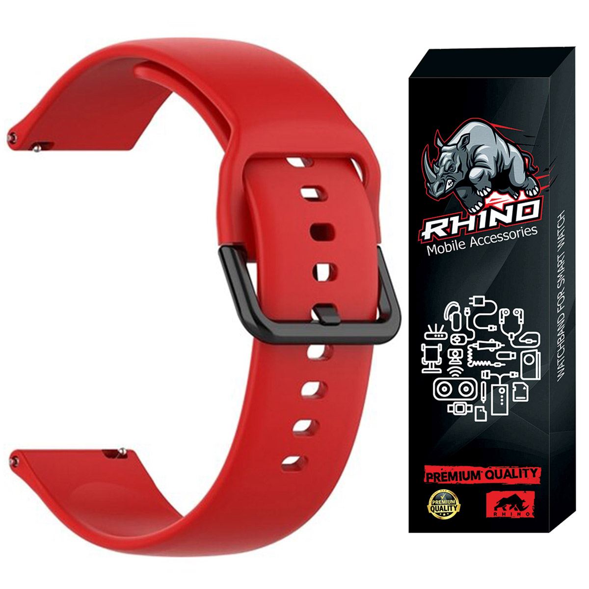 بند راینو مدل Silic-SQ مناسب برای ساعت هوشمند هایلو GST Lite