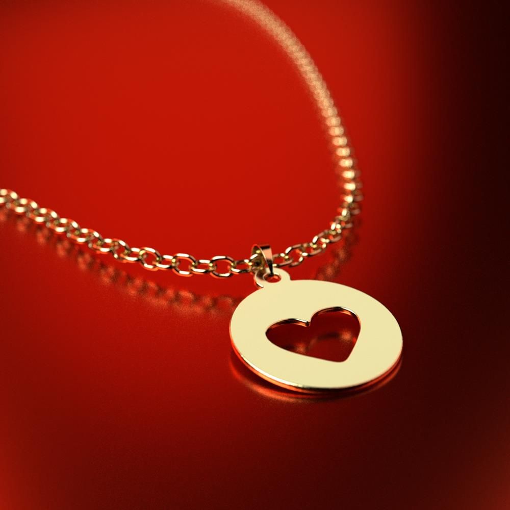 آویز گردنبند طلا 18 عیار زنانه مدوپد مدل قلب کد PA1-12731 -  - 3