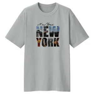 تی شرت لانگ زنانه مدل NY کد LL172 رنگ طوسی