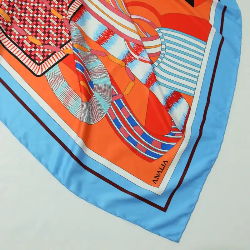 روسری زنانه مدل ابریشم مزونی جدید شاد کد a-5071