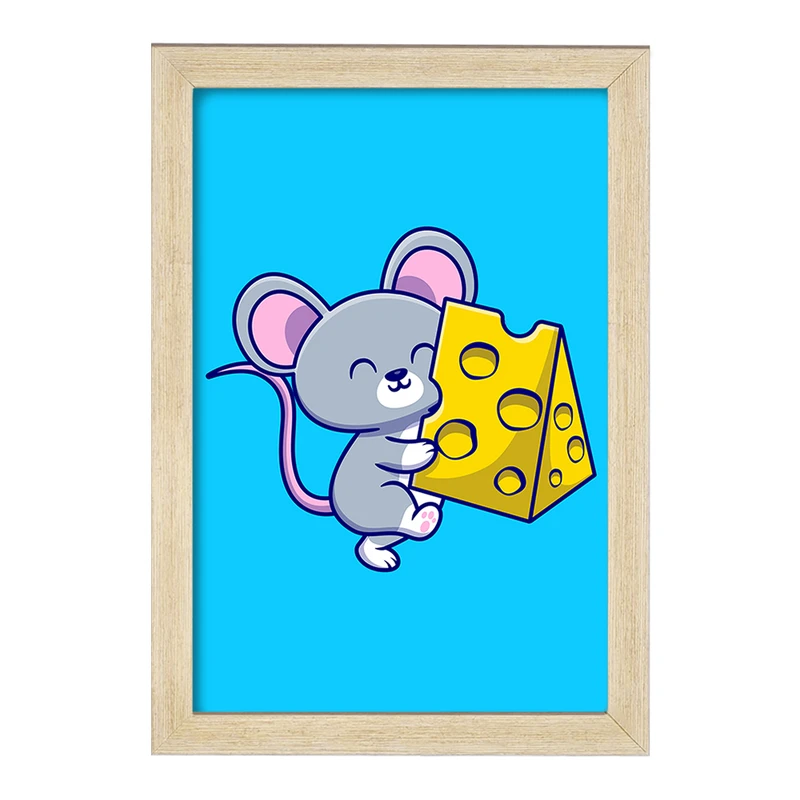 تابلو خندالو مدل  حیوانات بامزه موش کد 25439