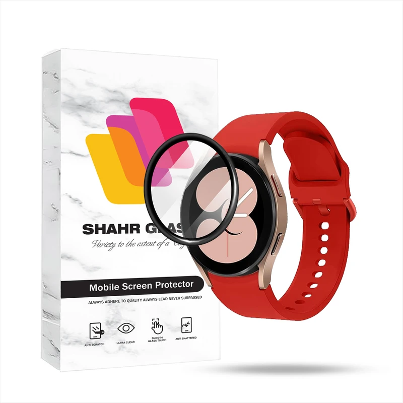 محافظ صفحه نمایش شهر گلس مدل PMMWSH مناسب برای ساعت هوشمند سامسونگ Galaxy Watch 4 40 mm