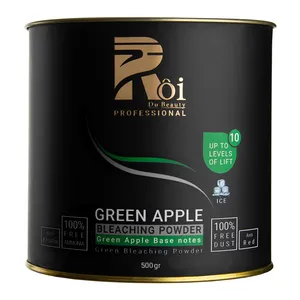 پودر دکلره روآ دو بیوتی مدل GREEN APPLE وزن 500 گرم رنگ سبز