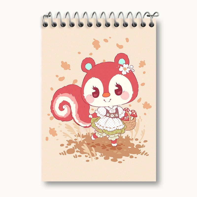 دفتر یادداشت 50 برگ خندالو مدل بازی انیمال کراسینگ (Animal Crossing) کد 32646