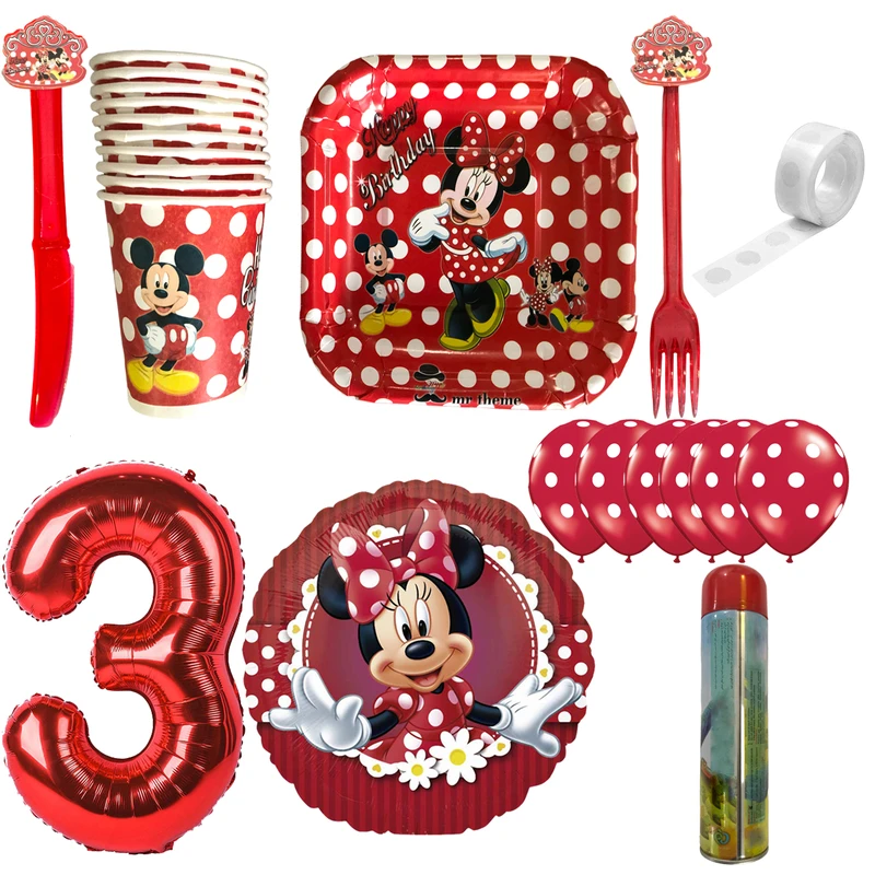 مجموعه 30 عددی تم تولد مستر تم طرح مینی موس سوپر پلاس کد 3