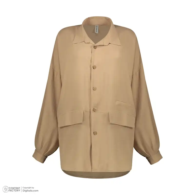 مانتو زنانه نیو نیل مدل a50201 رنگ نسکافه ای