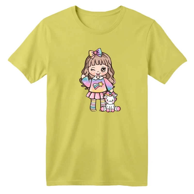 تی شرت آستین کوتاه بچگانه مدل یونیکورن کد ۸