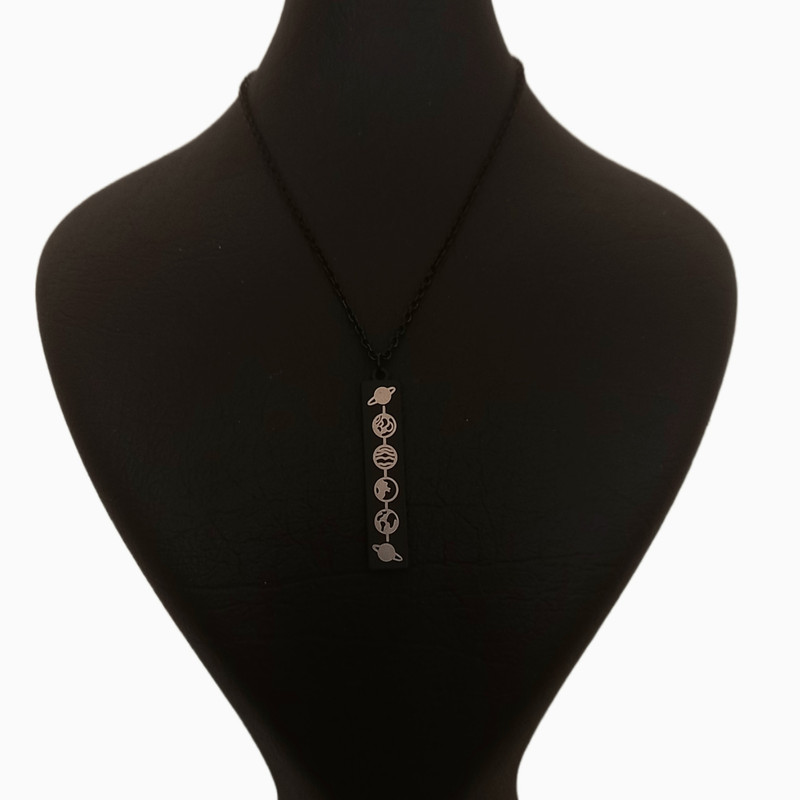 گردنبند زنانه مدل سیاره استیل
