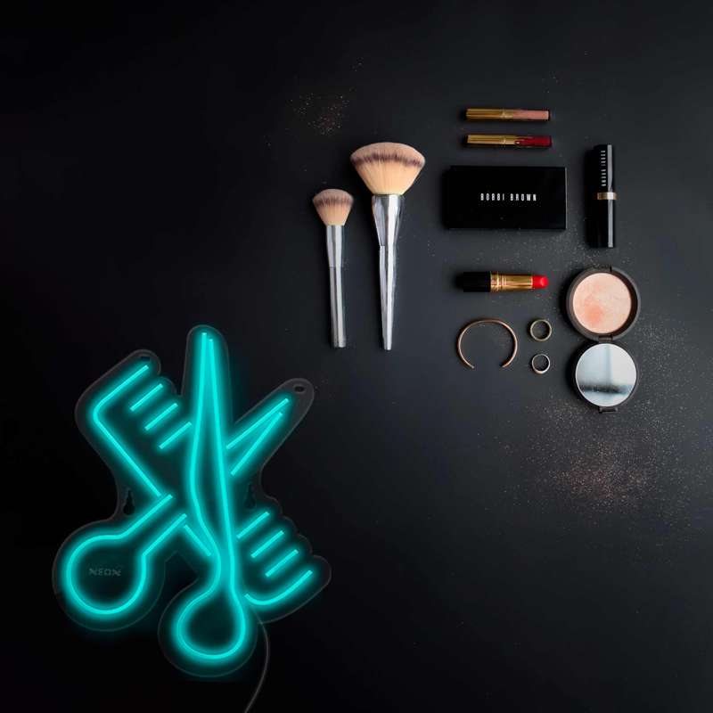چراغ دیواری نئون دیزاین طرح Barber_TBL