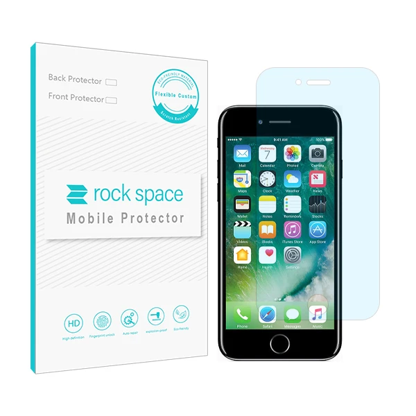 محافظ صفحه نمایش ضد اشعه آبی راک اسپیس مدل HyBLU مناسب برای گوشی موبایل اپل iPhone 6 Plus