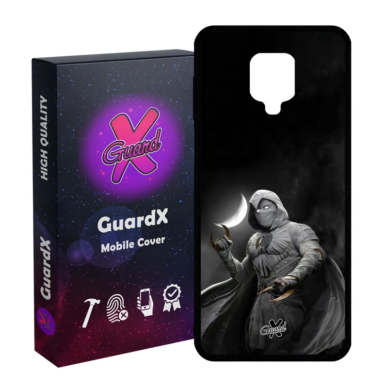 کاور گارد ایکس طرح Moon Knight مدل Glass10482 مناسب برای گوشی موبایل شیائومی Redmi Note9 Pro/Note 9 Pro Max/Redmi Note 9S/MI Poco M2 Pro