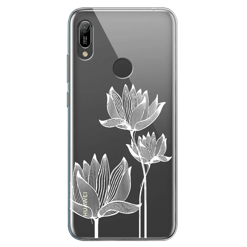 کاور مگافون طرح گل مدل C47-W مناسب برای گوشی موبایل هوآوی Y6 2019 / Y6S 2019 / Y6 Prime 2019