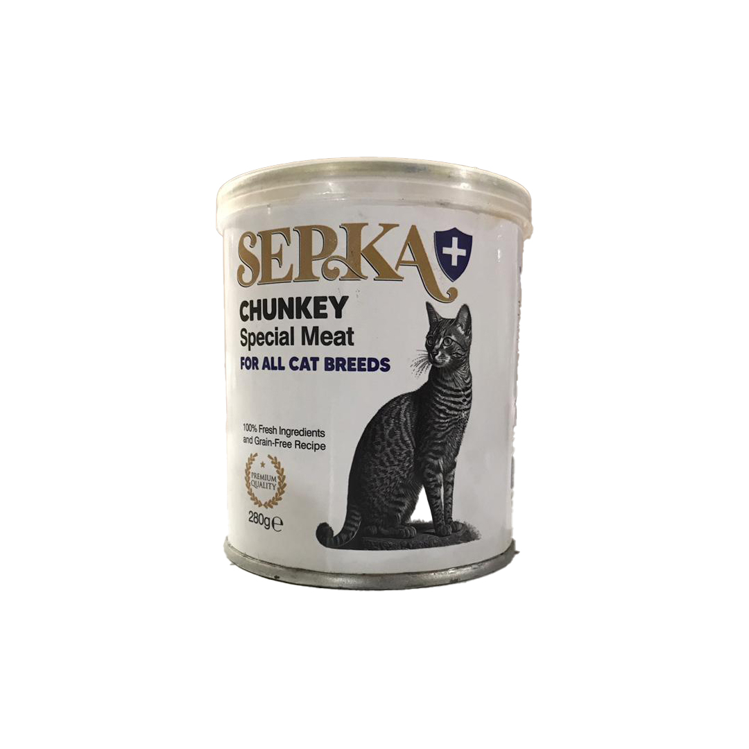 کنسرو غذای گربه سپکا مدل پلاس طعم گوشت گاو وزن 280 گرم