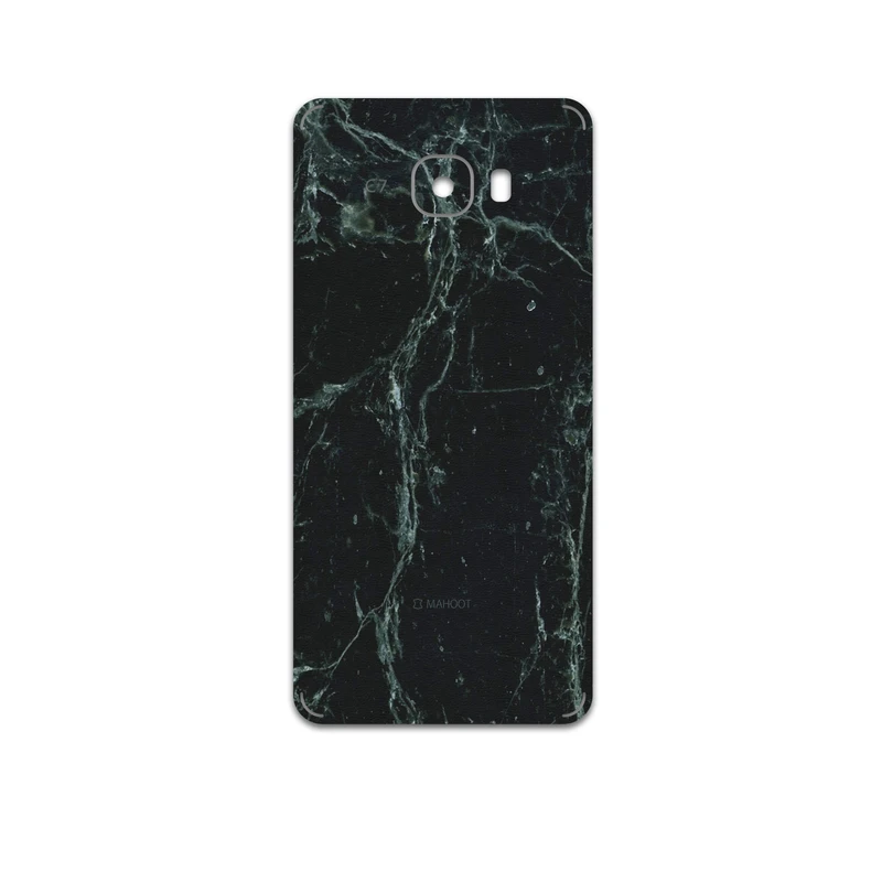 برچسب پوششی ماهوت مدل Graphite-Green-Marble مناسب برای گوشی موبایل سامسونگ Galaxy C7
