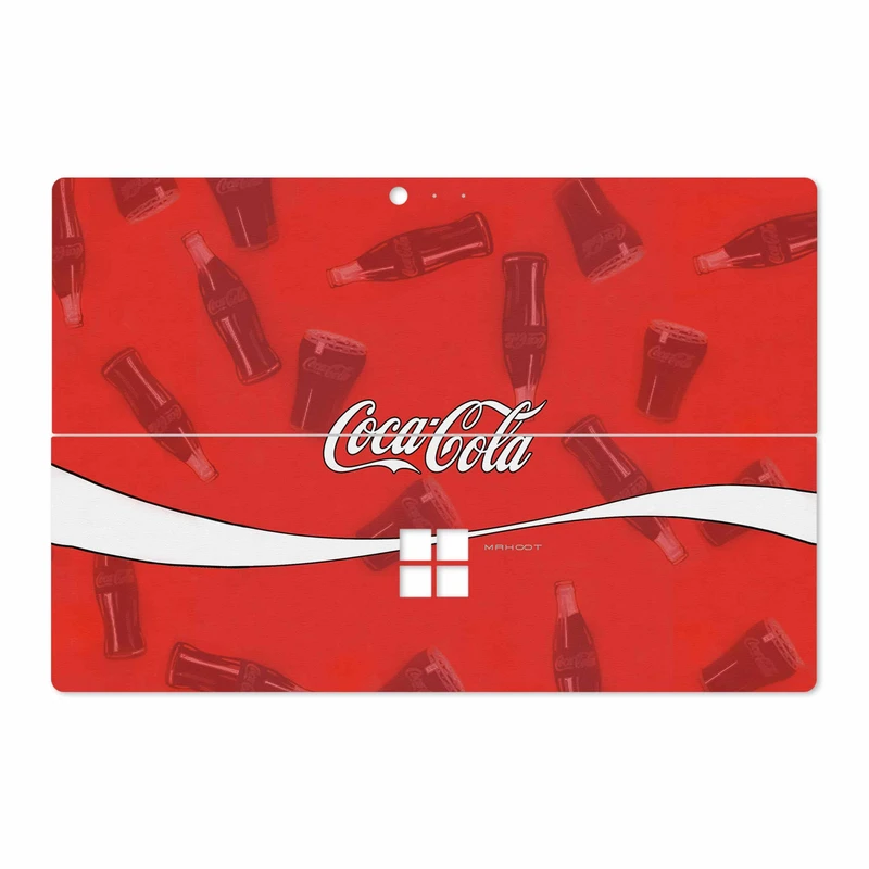 برچسب پوششی ماهوت مدل Coca-Cola-Logo مناسب برای تبلت مایکروسافت Surface Pro 4 2015