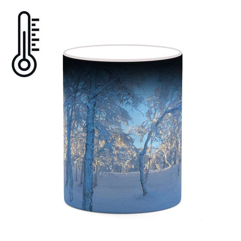 ماگ حرارتی کاکتی مدل منظره برفی کد mgh18499