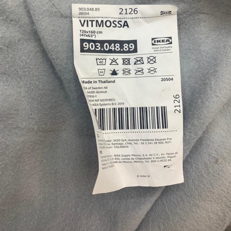 پتو مسافرتی ایکیا مدل 90304889 کد SHR 903 سایز 160x120 سانتی متر