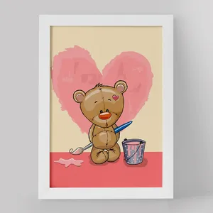 استیکر و تابلو کودک و نوزاد خندالو مدل عاشقانه کد 1872