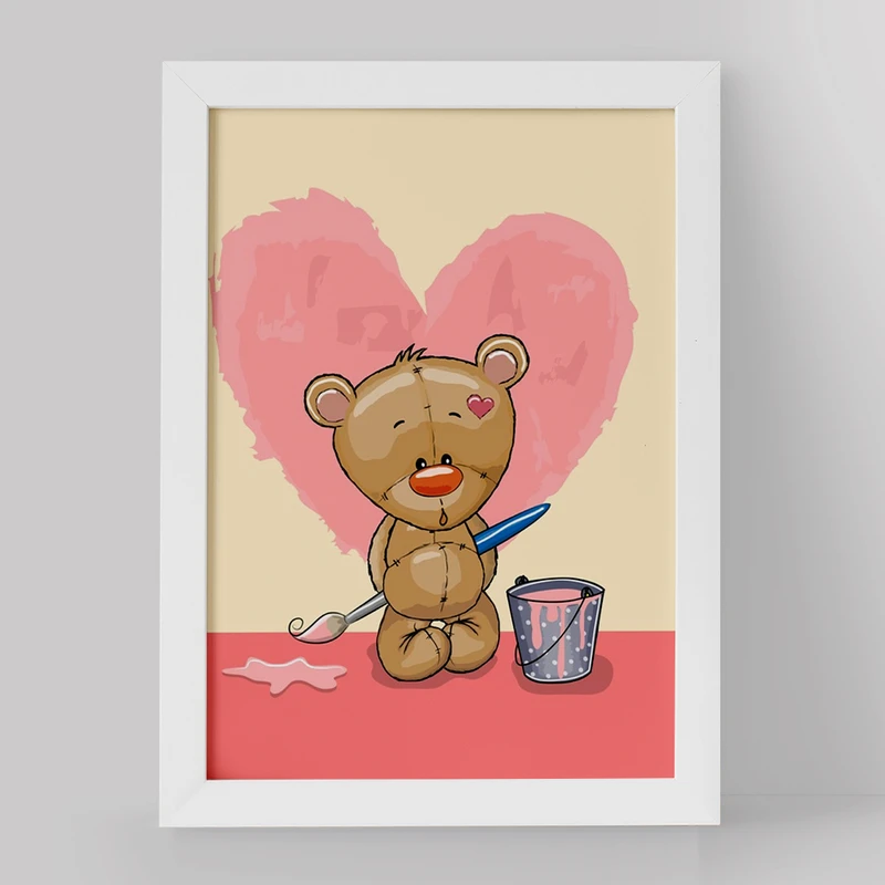 استیکر و تابلو کودک و نوزاد خندالو مدل عاشقانه کد 1872