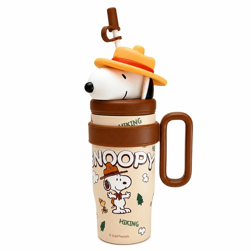قمقمه کودک مدل اسنوپی Snoopy کوهنورد حجم 0.8 لیتر