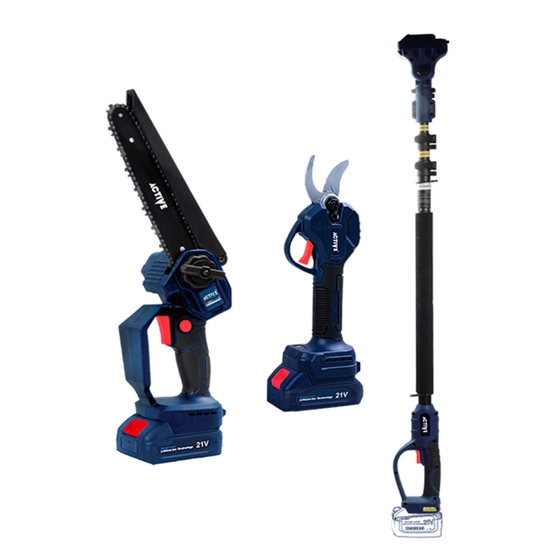 اره زنجیری و قیچی و دسته تلسکوپی براشلس اکتیو مدل AC-3219BL