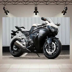 تابلو بوم مدل چرم مخمل طرح موتور Honda CBR100RR Fireblade کد AR5690