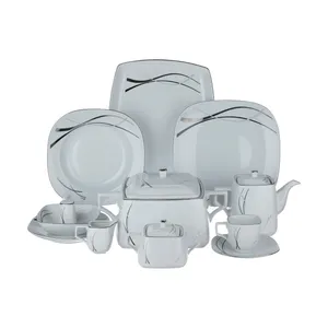 سرویس غذاخوری 48 پارچه مقصود مدل آژینا پلاتین