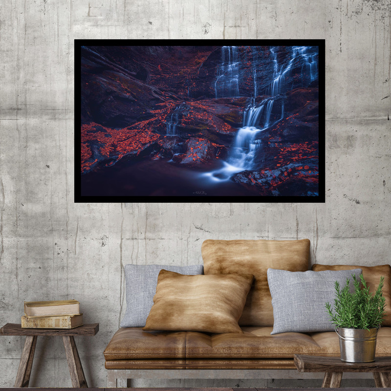 تابلو نوری بکلیت طرح آبشار ماد کریک مدل B-MO1474