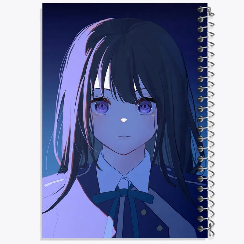 دفتر لیست خرید 50 برگ خندالو طرح تاکینا انیمه لیکوریس ریکویل Lycoris Recoil کد 22965