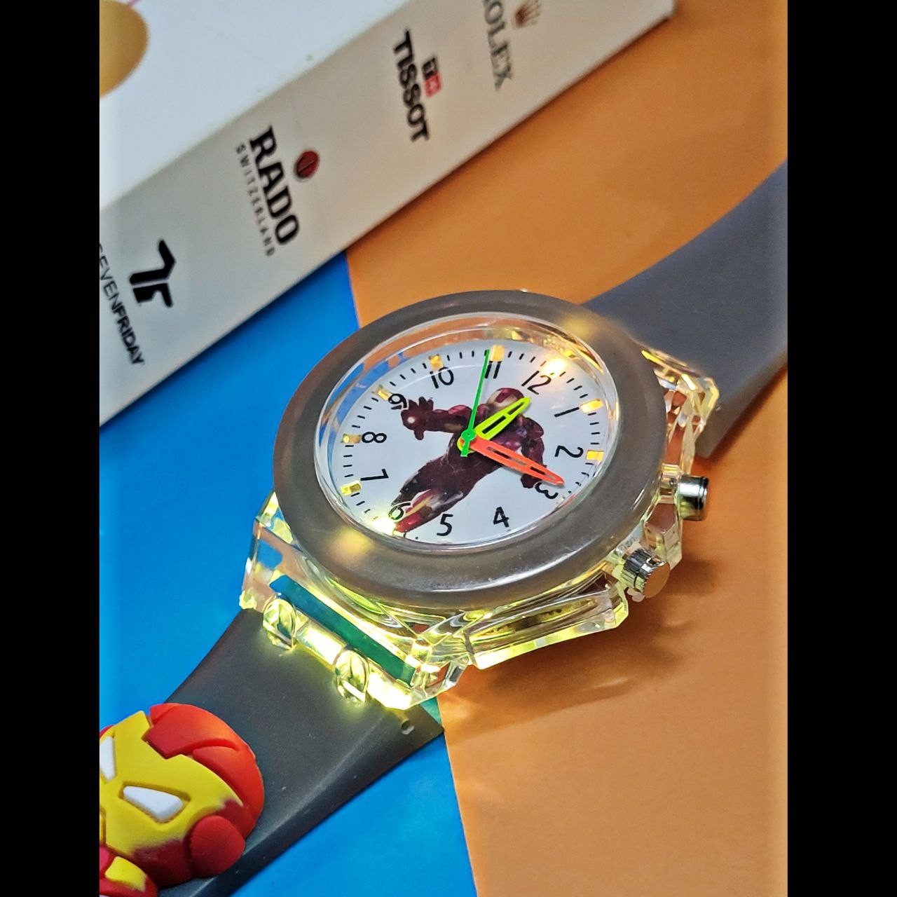 ساعت مچی عقربه ای بچگانه مدل چراغدار 03 ساعت مچی عقربه ای بچگانه مدل چراغدار 03