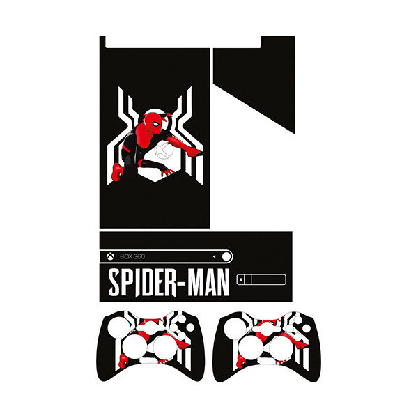 برچسب ایکس باکس 360 سوپر اسلیم توییجین وموییجین مدل Spiderman 11 مجموعه 5 عددی