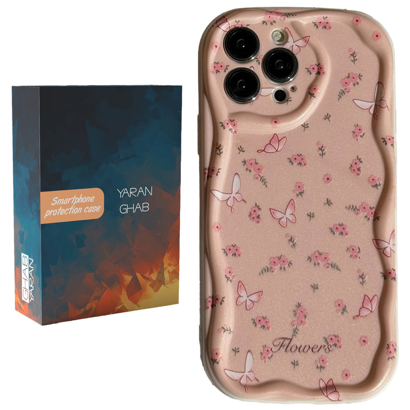 کاور قاب یاران مدل گل مناسب برای گوشی موبایل اپل iPhone 12 Pro Max