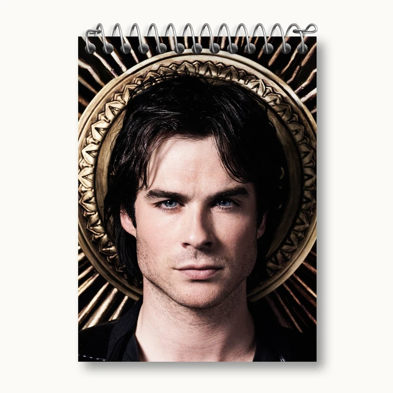 دفتر یادداشت 50 برگ خندالو مدل دیمون خاطرات یک خون آشام The Vampire Diaries کد 20278