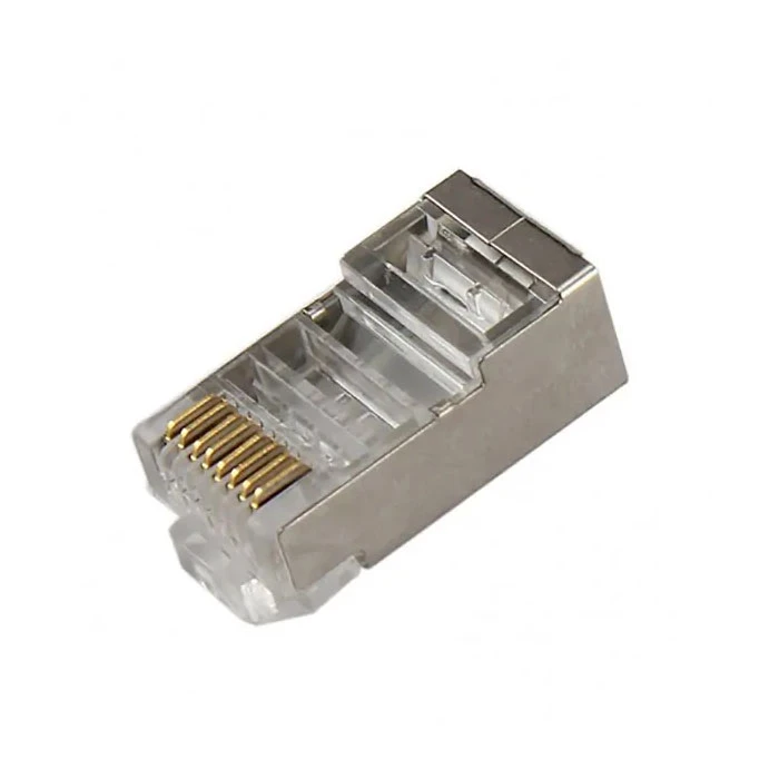سوکت شبکه فلزی مدل CAT6 SFTP بسته 100 عددی