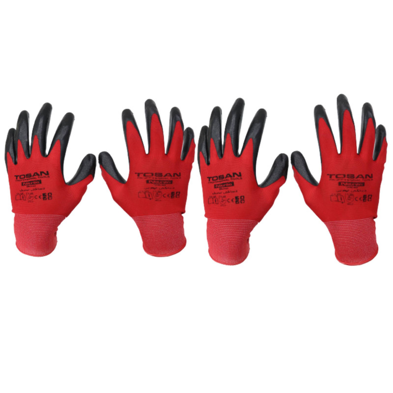 دستکش ایمنی توسن مدل N10 مجموعه 2 عددی