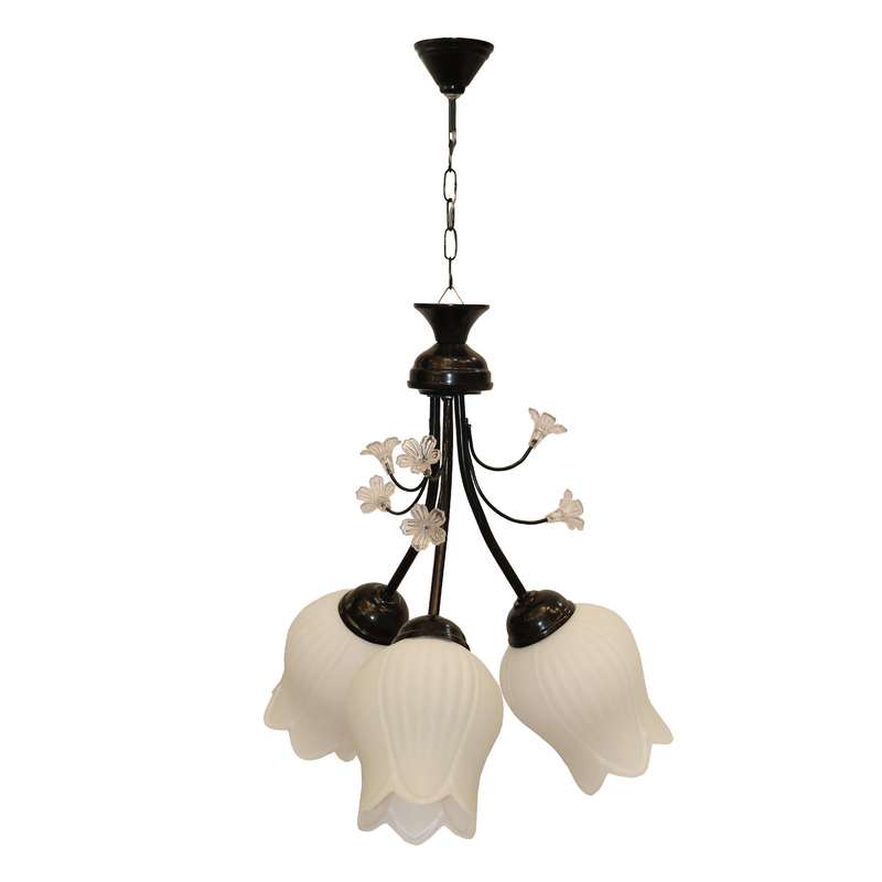 لوستر 3 شعله پلاس نور شو مدل کاج 4