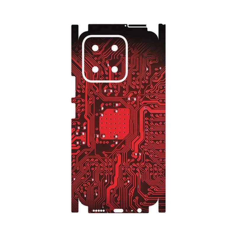 برچسب پوششی ماهوت مدل Red_Printed_Circuit_Board-FullSkin مناسب برای گوشی موبایل آنر X5b