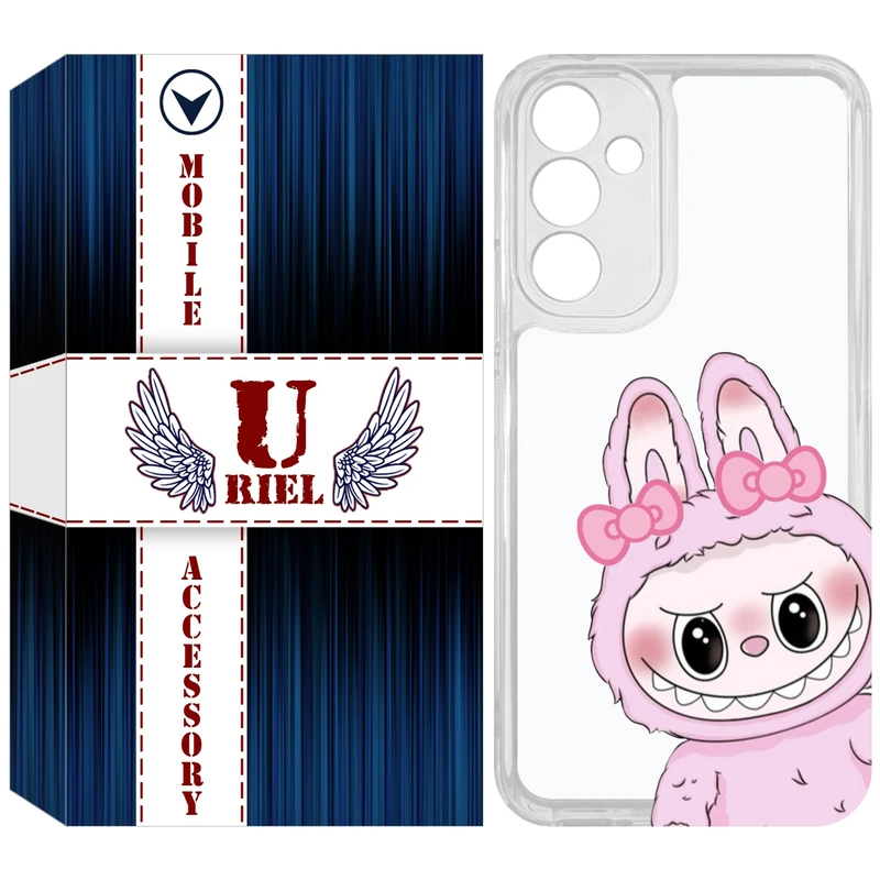 کاور یوریل مدل Clear کد 118 طرح لبوبو Labubu مناسب برای گوشی موبایل سامسونگ Galaxy A54