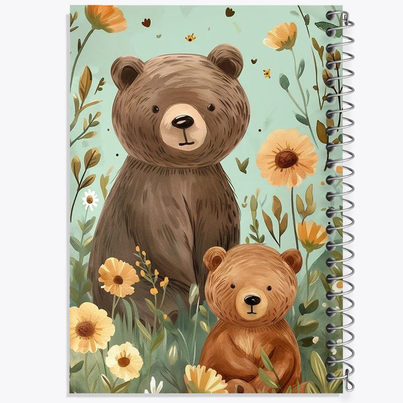 دفتر مشق 100 برگ خندالو طرح خزس بامزه کد N1879