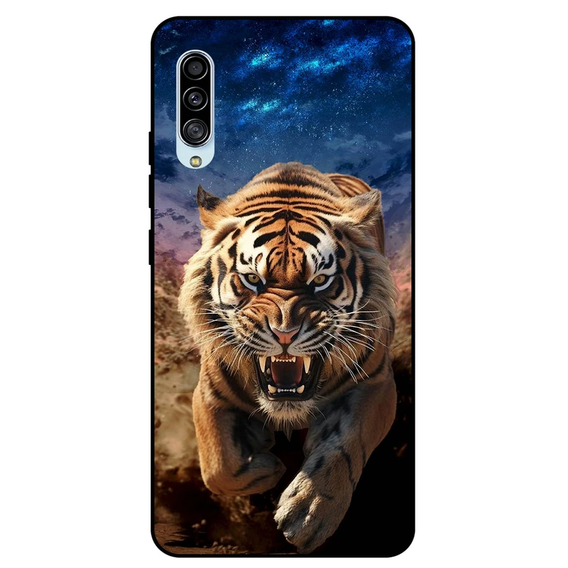 کاور مگافون طرح ببر مدل 7454 مناسب برای گوشی موبایل سامسونگ Galaxy A50 / A50 S / A30 S         