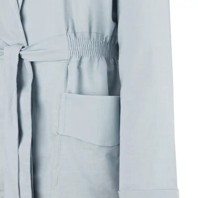 مانتو زنانه سرژه مدل 216618 رنگ آبی روشن