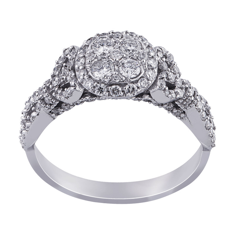 انگشتر طلا 18 عیار زنانه جواهری سروری مدل برلیان 10032