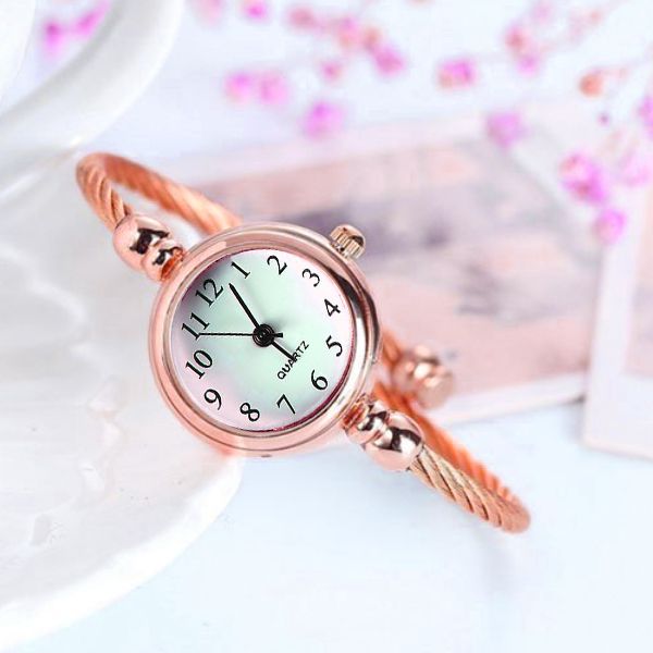 ساعت مچی عقربه ای زنانه مدل ظریف کد roz-add1 -  - 5